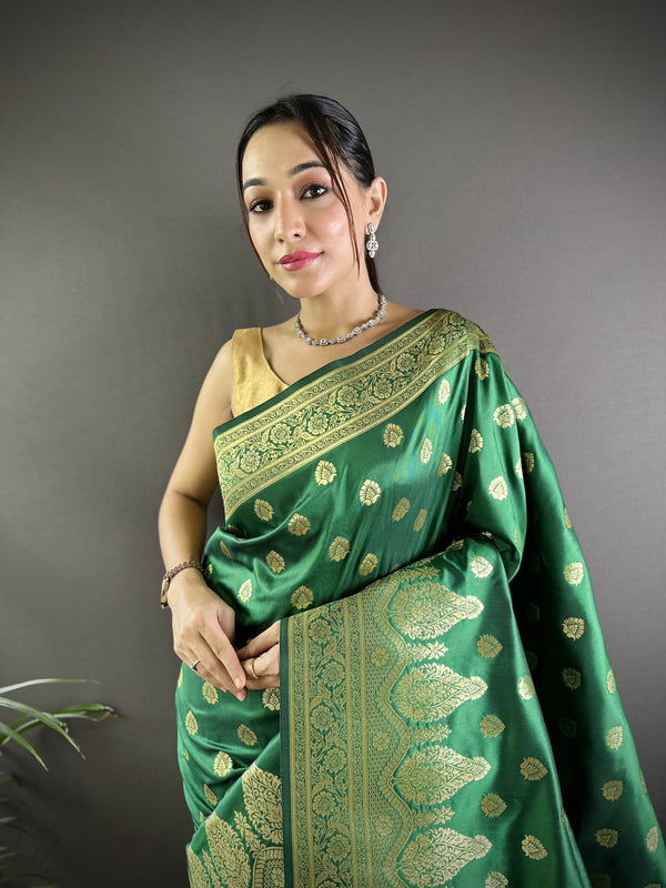 Vaishali Banarasi Lichi Silk Saree