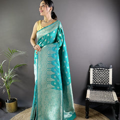 Vaishali Banarasi Lichi Silk Saree