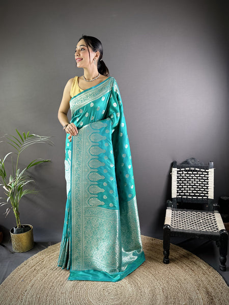 Vaishali Banarasi Lichi Silk Saree