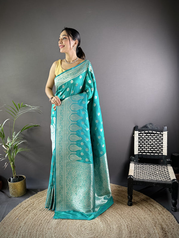 Vaishali Banarasi Lichi Silk Saree