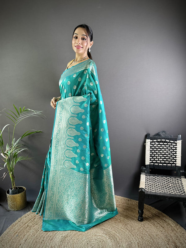 Vaishali Banarasi Lichi Silk Saree
