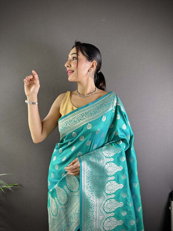 Vaishali Banarasi Lichi Silk Saree