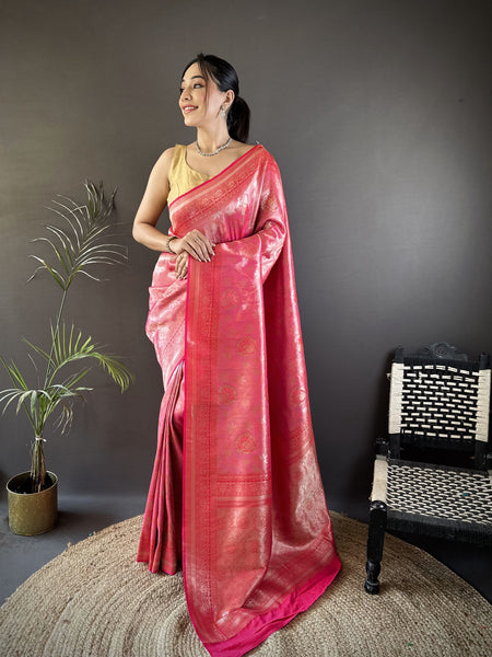 Vrundavan Dharmavaram Soft Silk Saree
