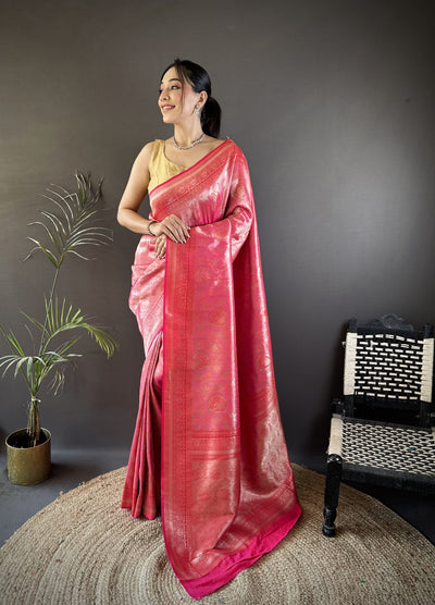 Vrundavan Dharmavaram Soft Silk Saree