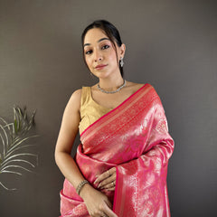 Vrundavan Dharmavaram Soft Silk Saree