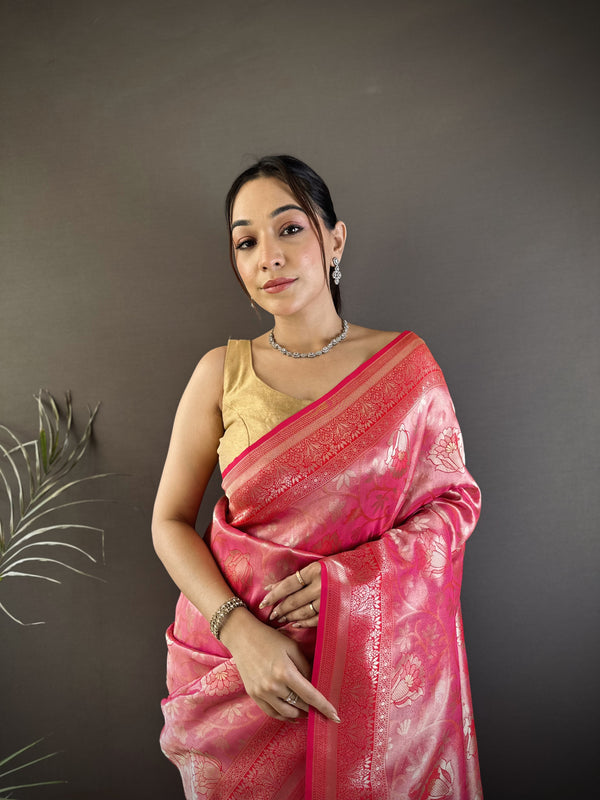 Vrundavan Dharmavaram Soft Silk Saree