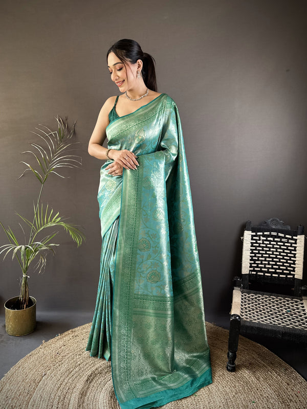 Vrundavan Dharmavaram Soft Silk Saree