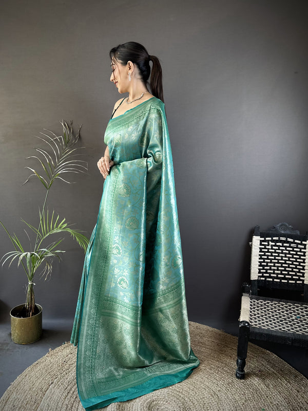 Vrundavan Dharmavaram Soft Silk Saree