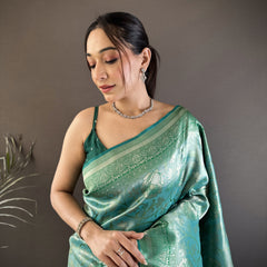 Vrundavan Dharmavaram Soft Silk Saree