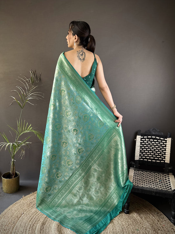 Vrundavan Dharmavaram Soft Silk Saree
