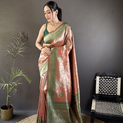 Vrundavan Dharmavaram Soft Silk Saree