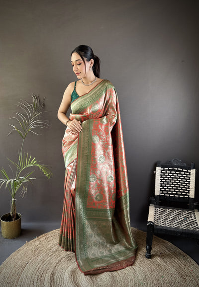 Vrundavan Dharmavaram Soft Silk Saree
