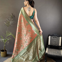 Vrundavan Dharmavaram Soft Silk Saree