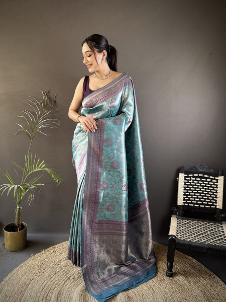 Vrundavan Dharmavaram Soft Silk Saree