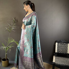 Vrundavan Dharmavaram Soft Silk Saree