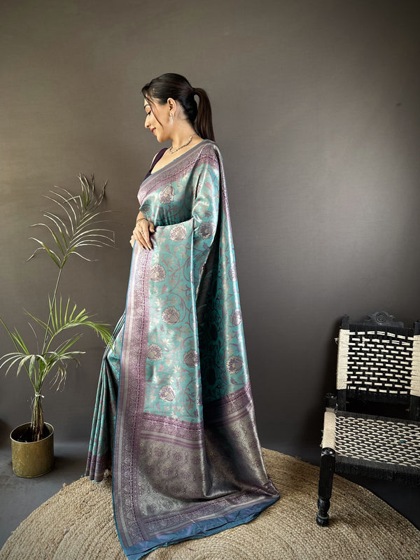 Vrundavan Dharmavaram Soft Silk Saree