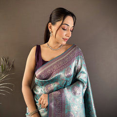 Vrundavan Dharmavaram Soft Silk Saree