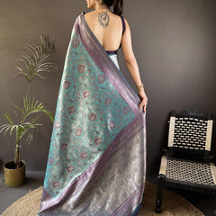 Vrundavan Dharmavaram Soft Silk Saree