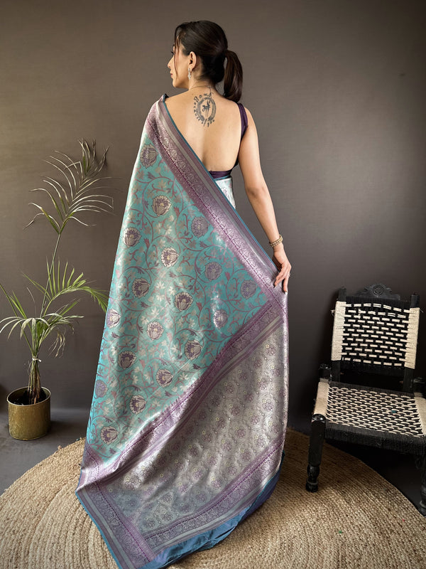 Vrundavan Dharmavaram Soft Silk Saree