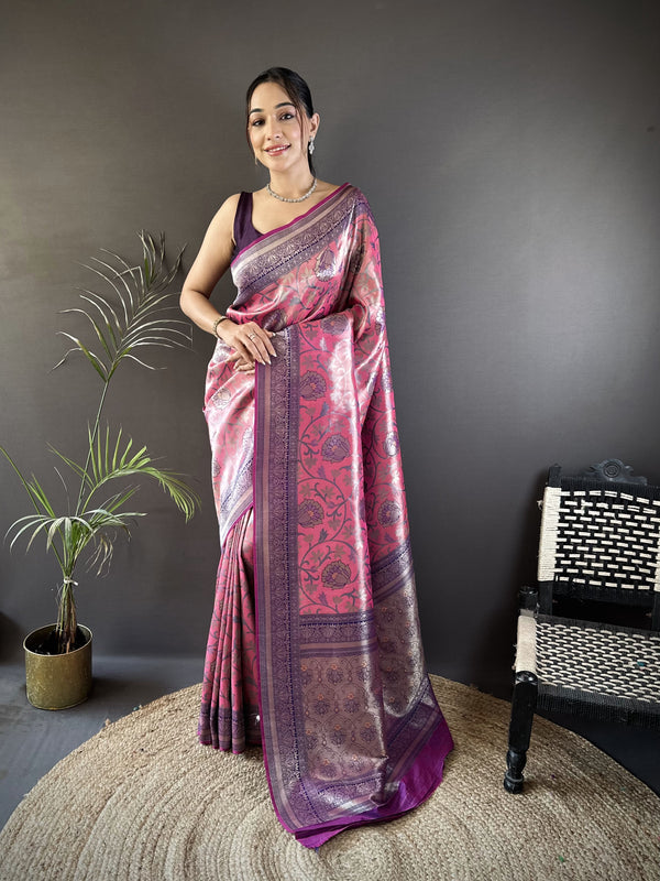Vrundavan Dharmavaram Soft Silk Saree