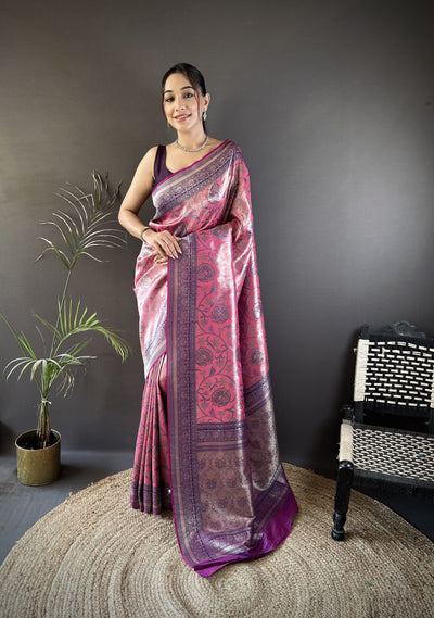 Vrundavan Dharmavaram Soft Silk Saree