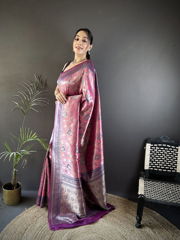 Vrundavan Dharmavaram Soft Silk Saree