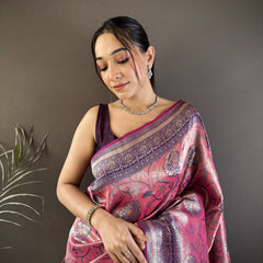 Vrundavan Dharmavaram Soft Silk Saree