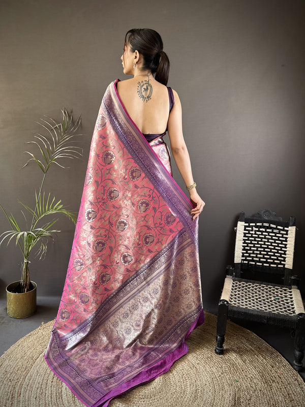 Vrundavan Dharmavaram Soft Silk Saree