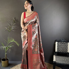 Vrundavan Dharmavaram Soft Silk Saree