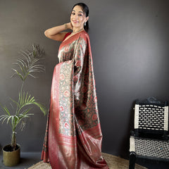 Vrundavan Dharmavaram Soft Silk Saree