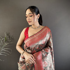 Vrundavan Dharmavaram Soft Silk Saree