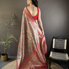 Vrundavan Dharmavaram Soft Silk Saree