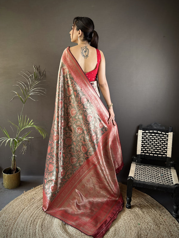 Vrundavan Dharmavaram Soft Silk Saree