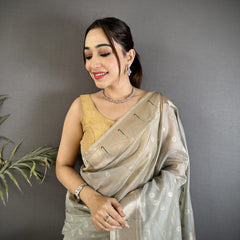Paithani Heavy Tissue Saree with Mina Butti