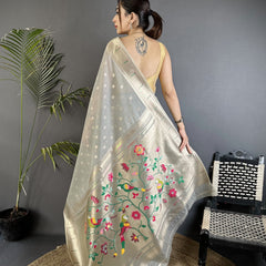 Paithani Heavy Tissue Saree with Mina Butti