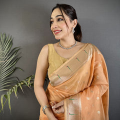 Paithani Heavy Tissue Saree with Mina Butti