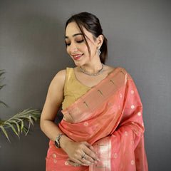 Paithani Heavy Tissue Saree with Mina Butti