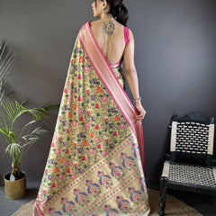 Banarasi Pure Lichi Silk Paithani Saree