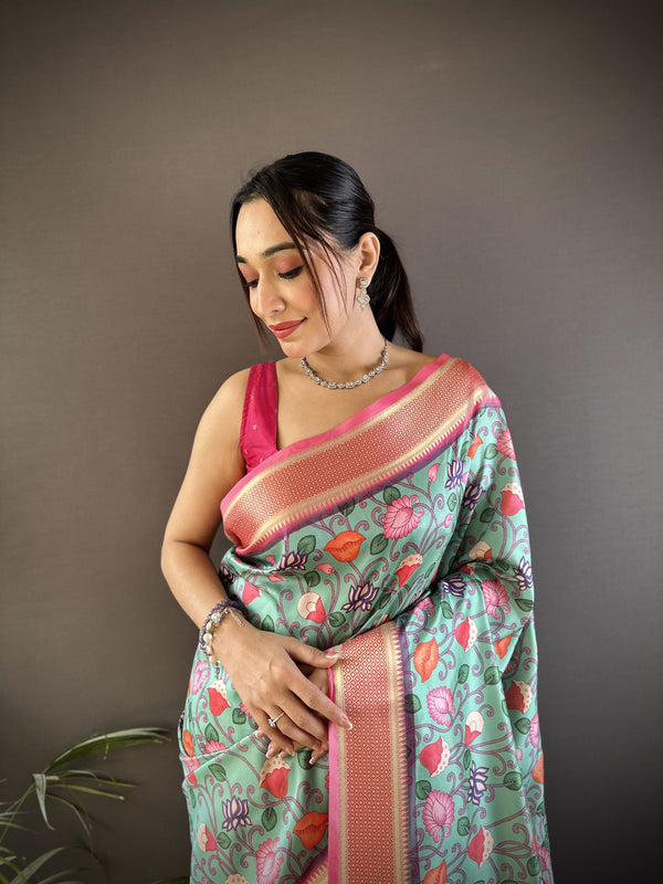 Banarasi Pure Lichi Silk Paithani Saree