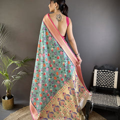 Banarasi Pure Lichi Silk Paithani Saree