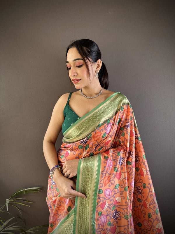 Banarasi Pure Lichi Silk Paithani Saree