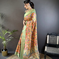 Banarasi Pure Lichi Silk Paithani Saree