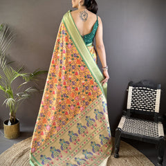 Banarasi Pure Lichi Silk Paithani Saree