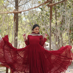 Designer Gown with Dupatta