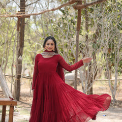 Designer Gown with Dupatta