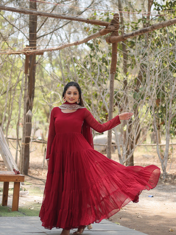 Designer Gown with Dupatta