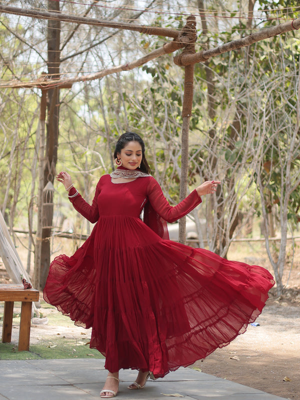 Designer Gown with Dupatta