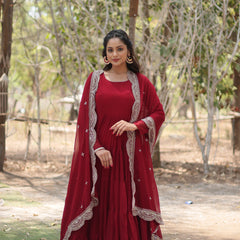 Designer Gown with Dupatta