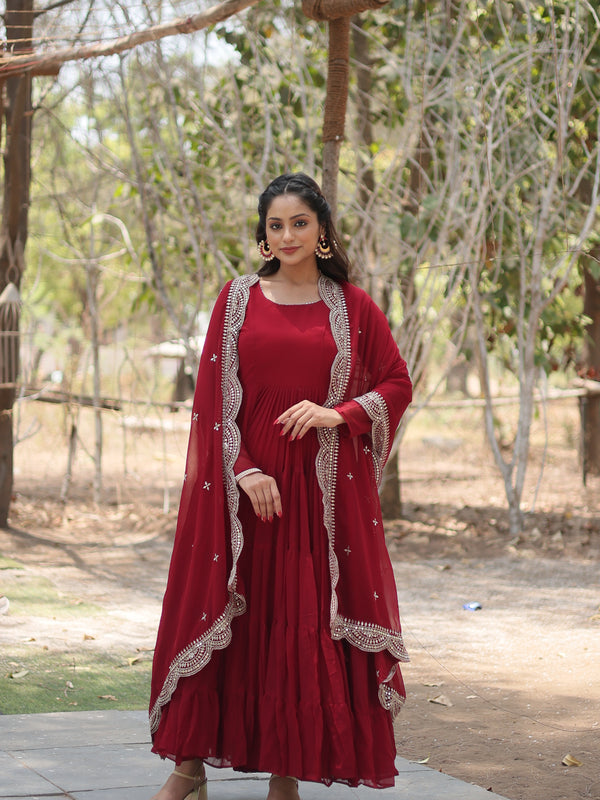 Designer Gown with Dupatta