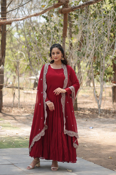 Designer Gown with Dupatta